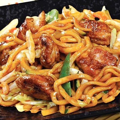 鸡炒乌冬 Chicken fried Udon