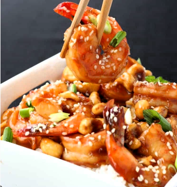 腰果虾 Prawns with Cashew Nuts